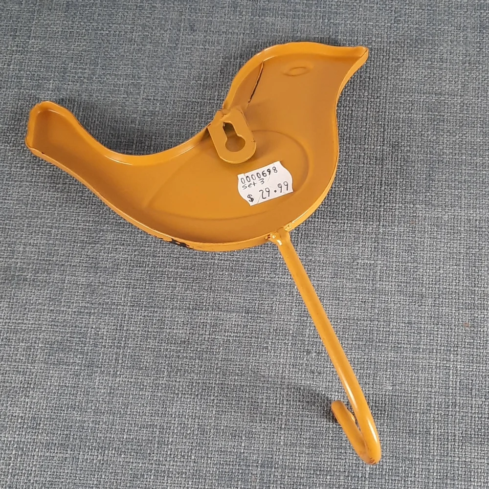 Wall Hooks Bird Birds Rustic Urban Farmhouse Home Coat Utility Laundry Room